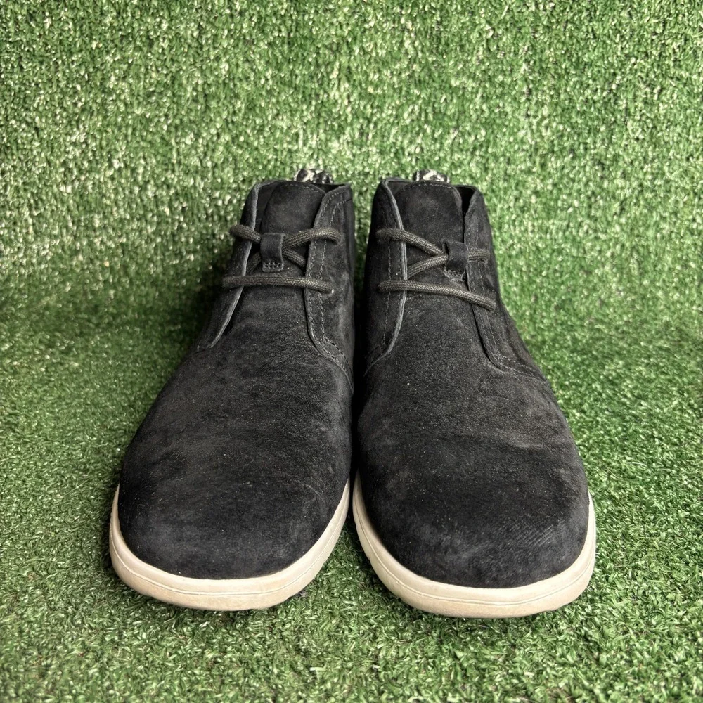 UGG Freamon Suede Treadlite Lace‎ Up Chukka Gorpcore Desert Boots Black Mens 8